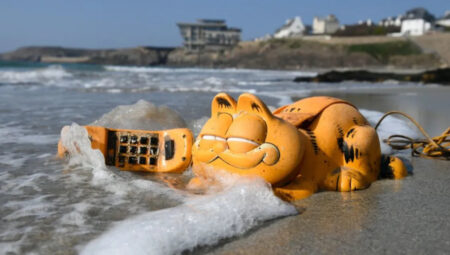 Kıyıya vuran Garfield telefonlarının 30 yıl sonunda çözülen gizemi